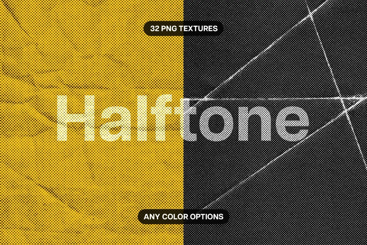 Halftone Textures Paper Collection