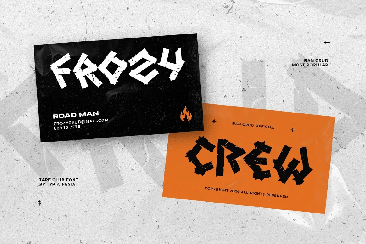 Tape Club - Craft Tape Display Font