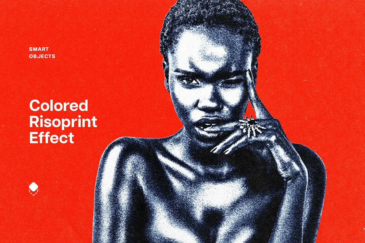Color Risoprint Photo Effect