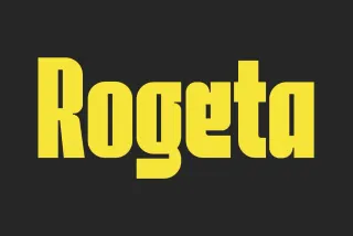 Rogeta - Bold Condensed Display Font