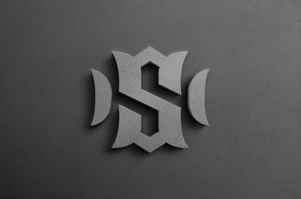 Stone Sign Logo Mockup