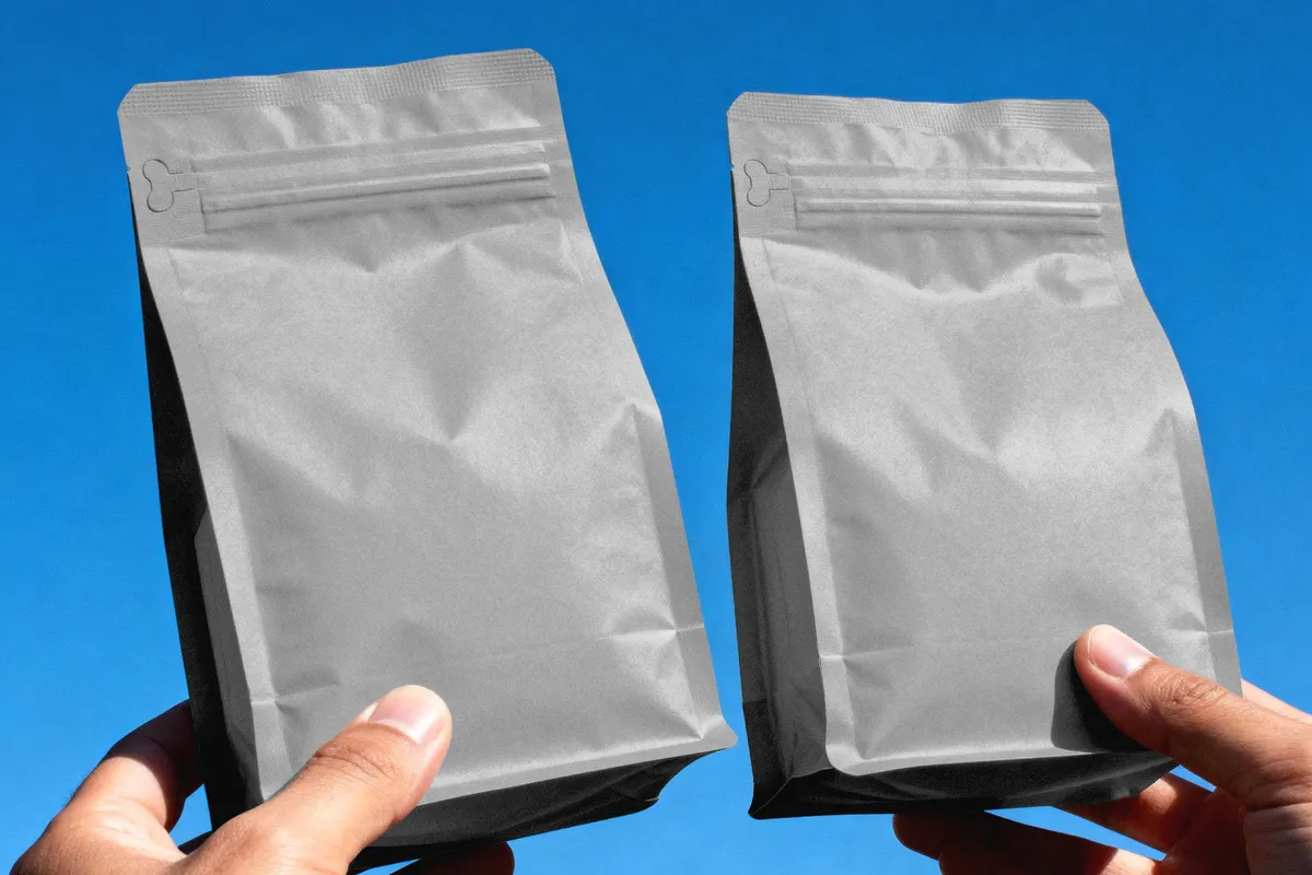 Coffee Bag Mockup in Hand