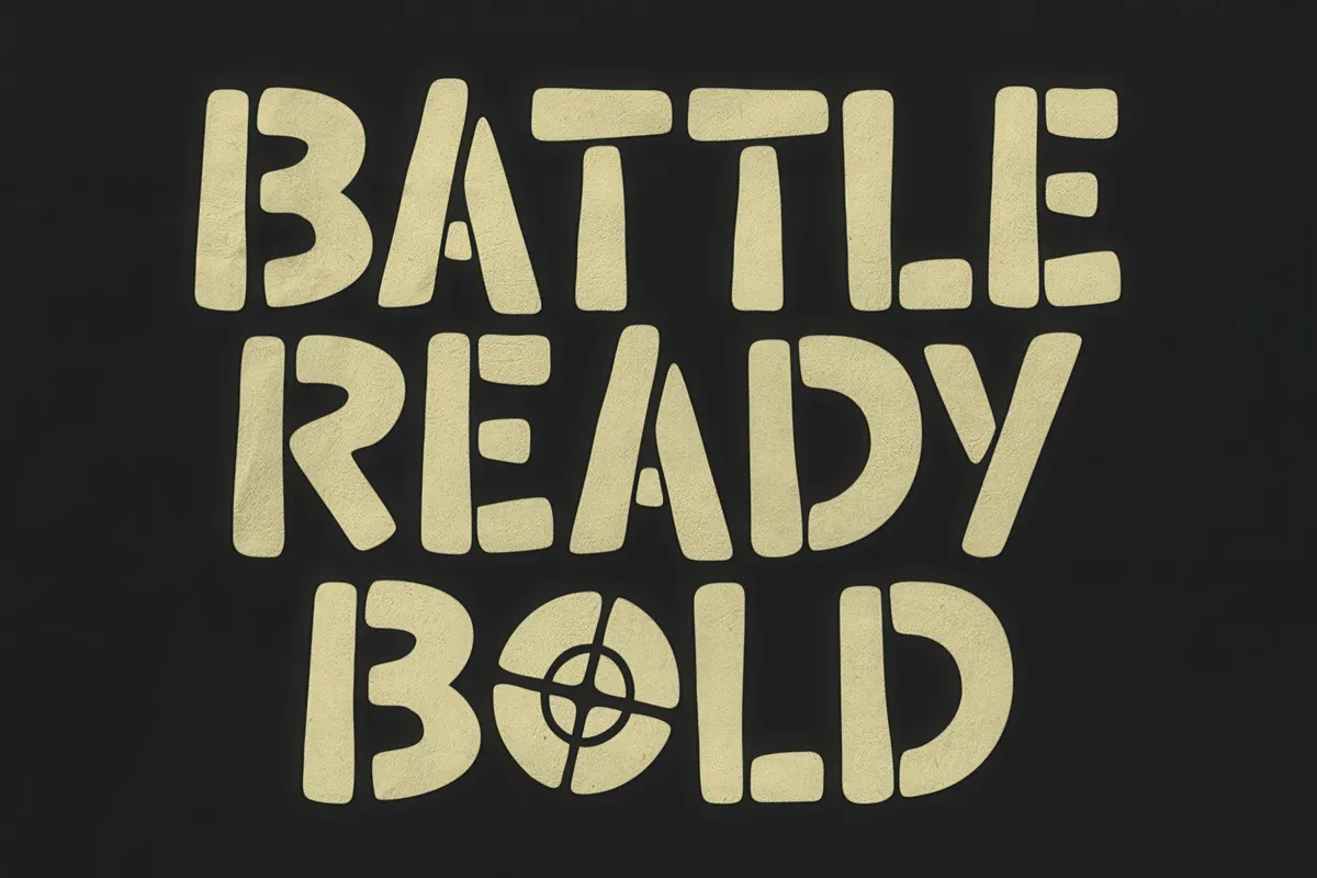 Groovy Riot — Stencil Handwritten Font