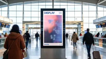 Airport Display Mockup