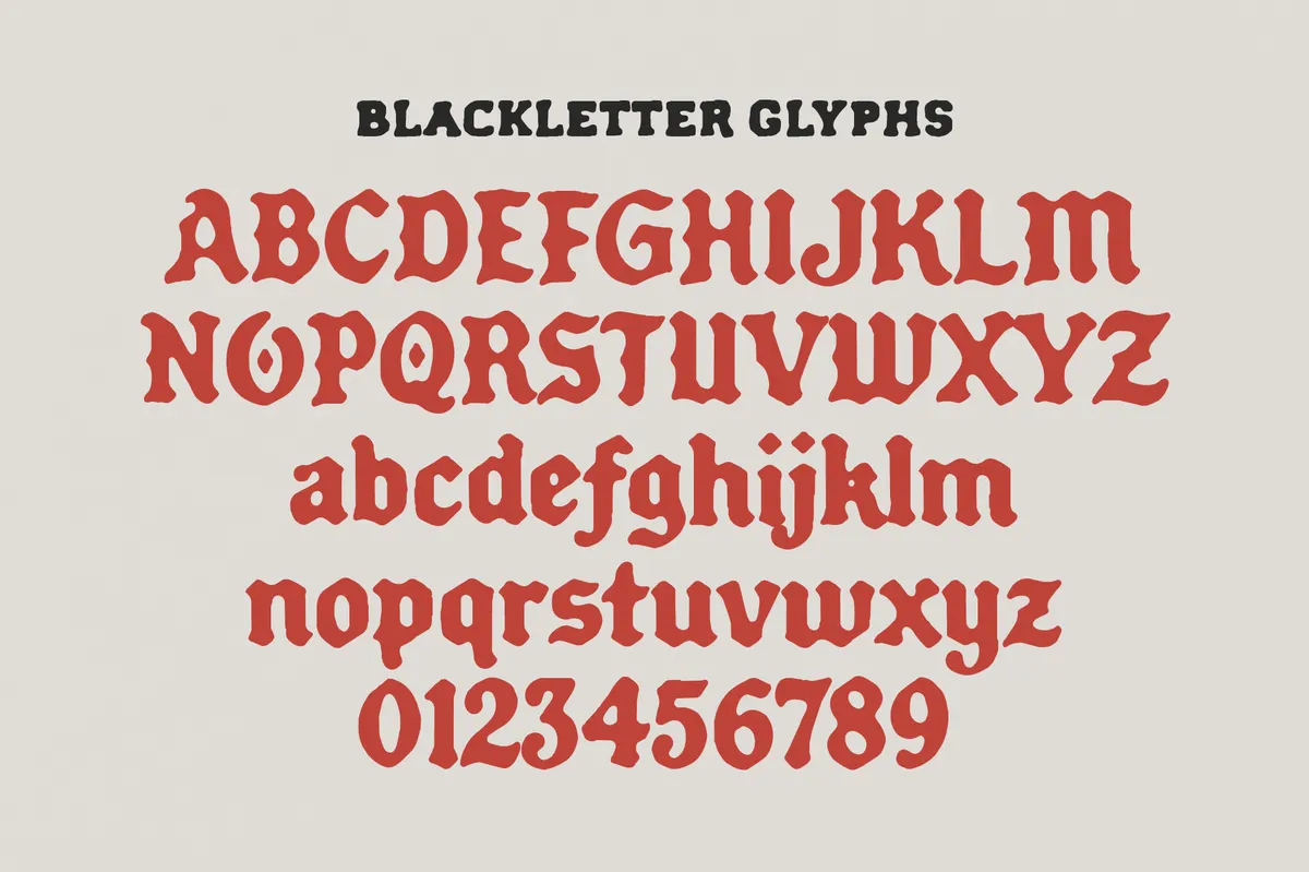 Forge Garage - Vintage Blackletter Font Duo