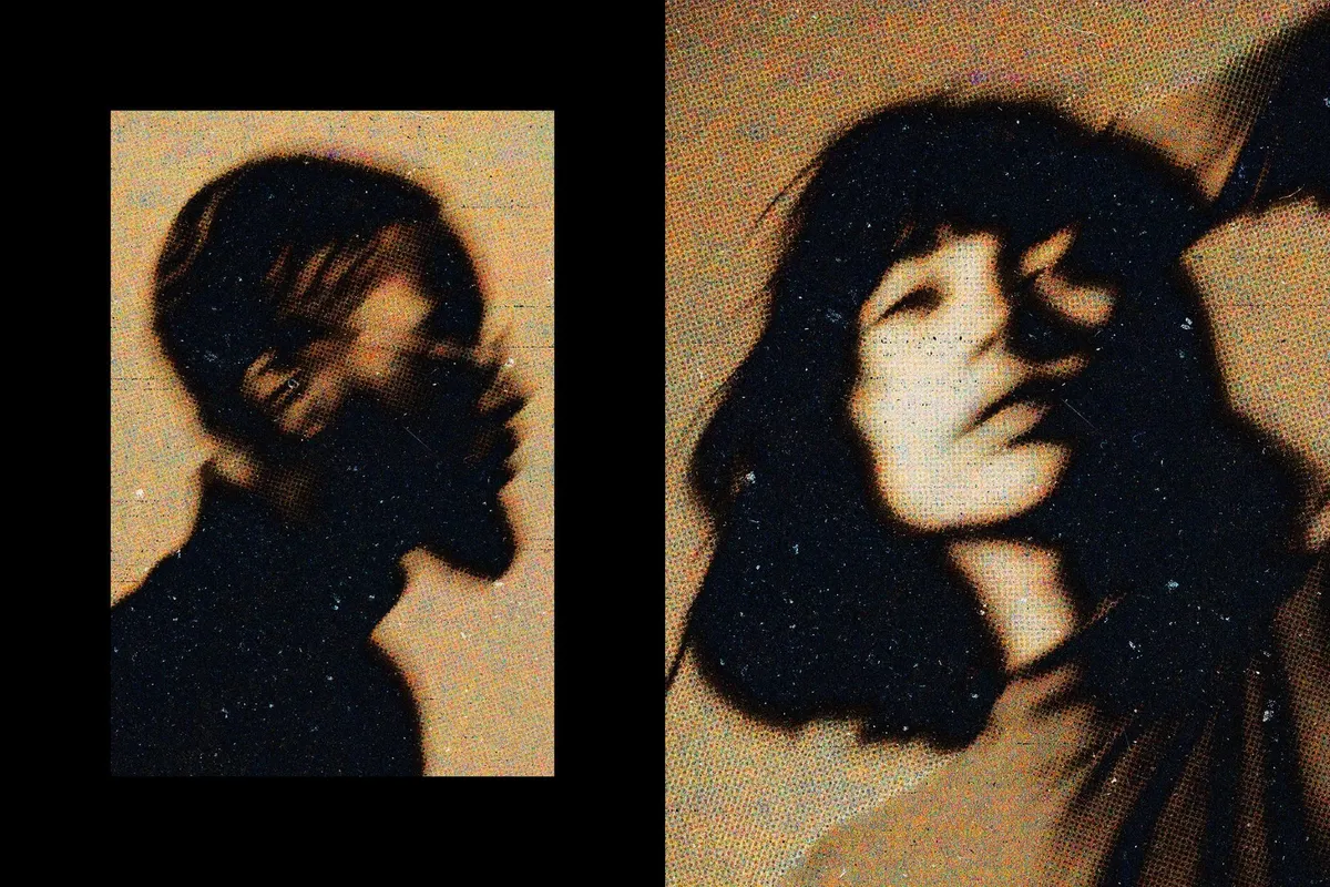 Monochrome Halftone Photo Effect