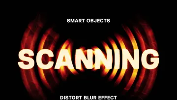 Distort Blur Text Effect