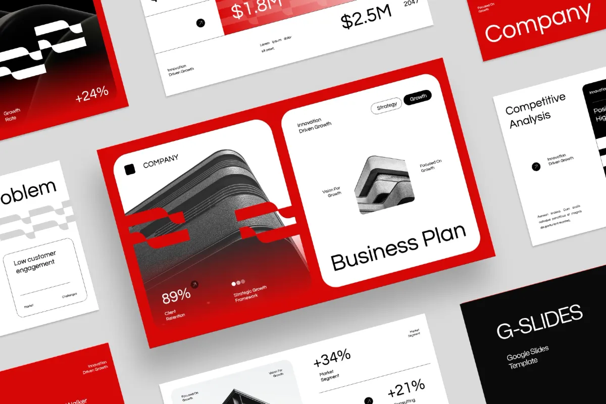 Modern Business Plan Presentation - Google Slides