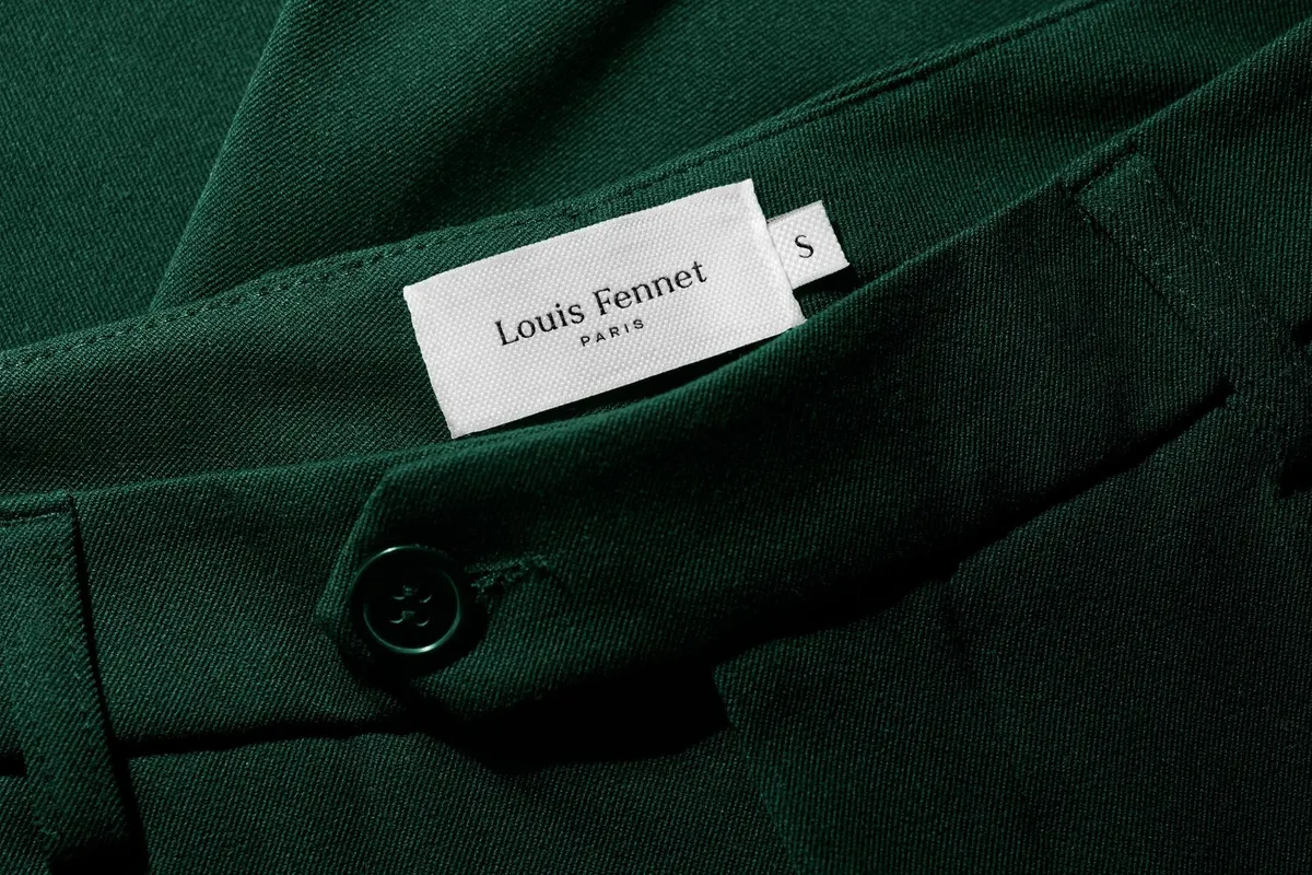 Apparel Waistband Label Mockup