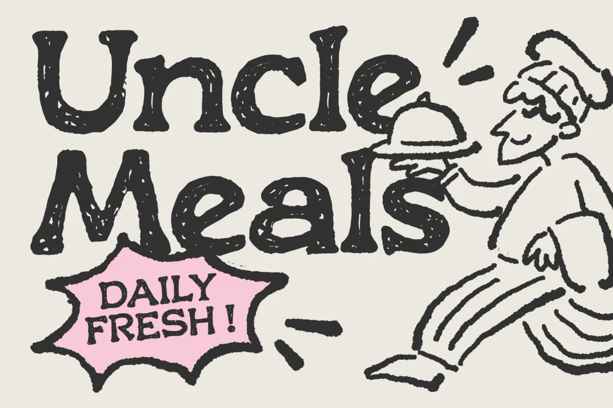 Roghen a Rough Serif Font