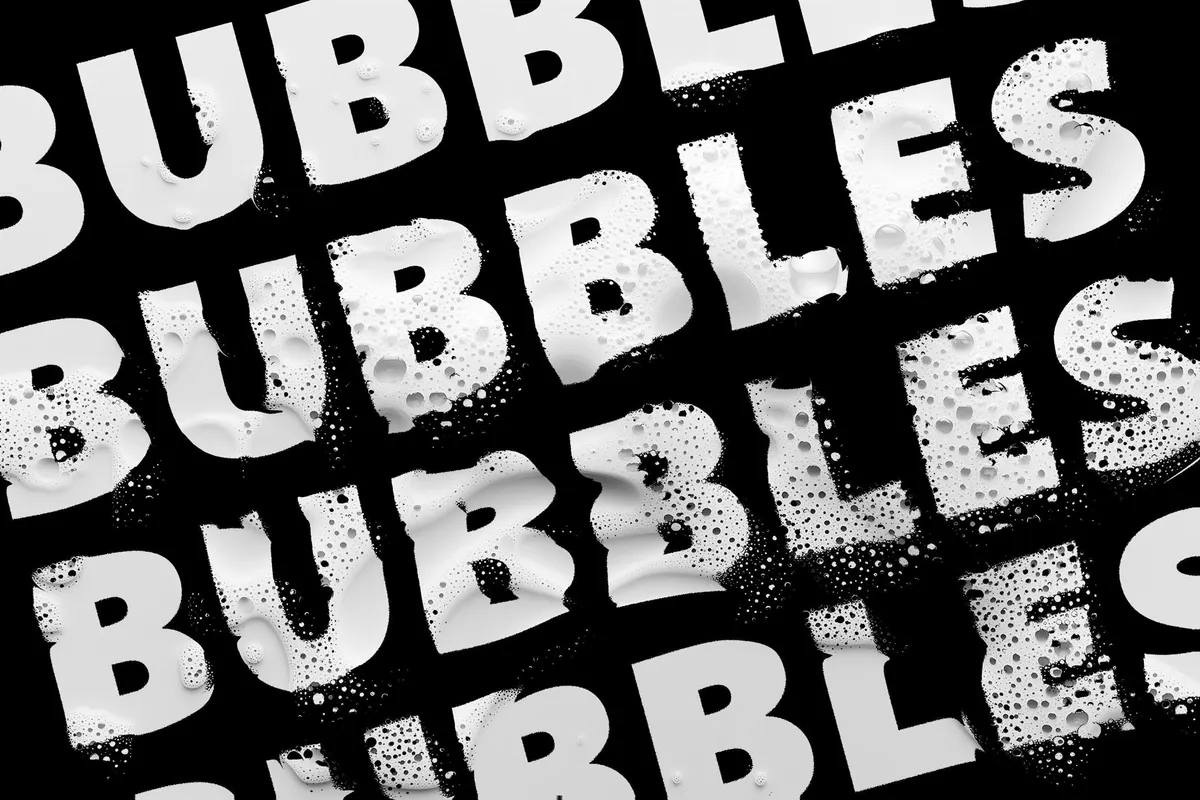 Distort Bubble Text Effect