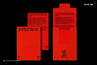 Open Rectangular Envelope Mockup