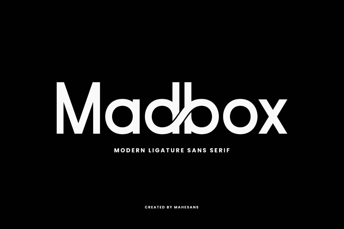 Madbox – Modern Ligature Sans Serif Font