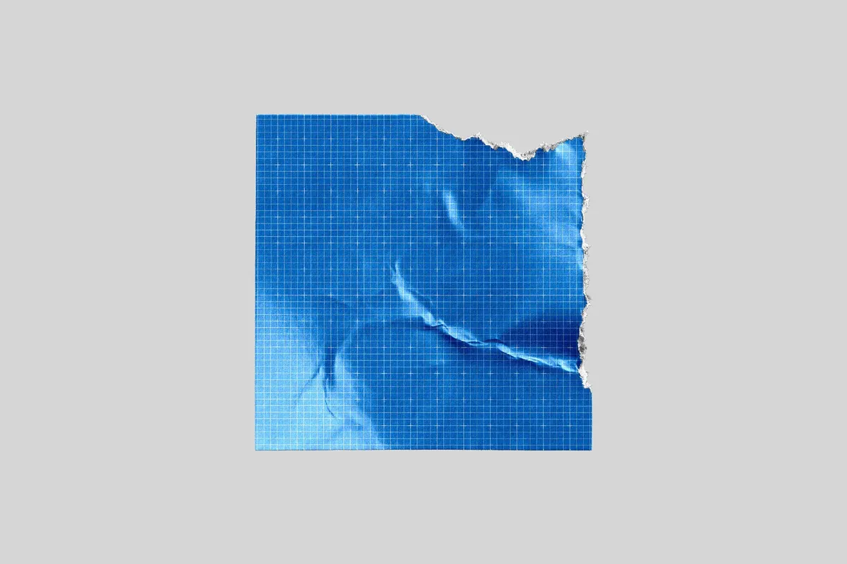Torn Square Sticker Mockup