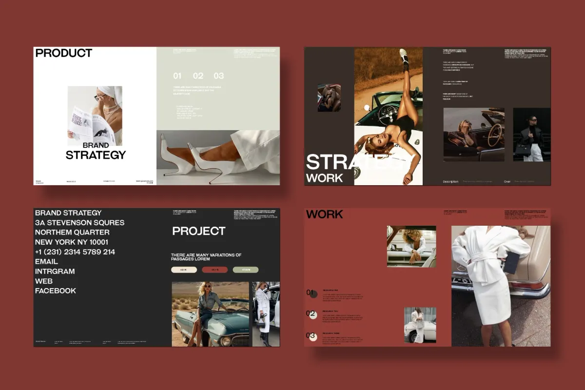 Clean Modern Brand Strategy Presentation Template