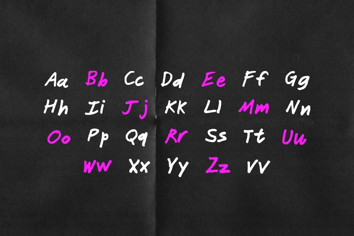 Janitor Marker Font