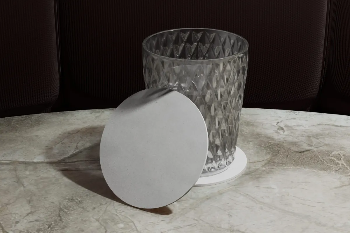 Round Drink Coaster Mockup