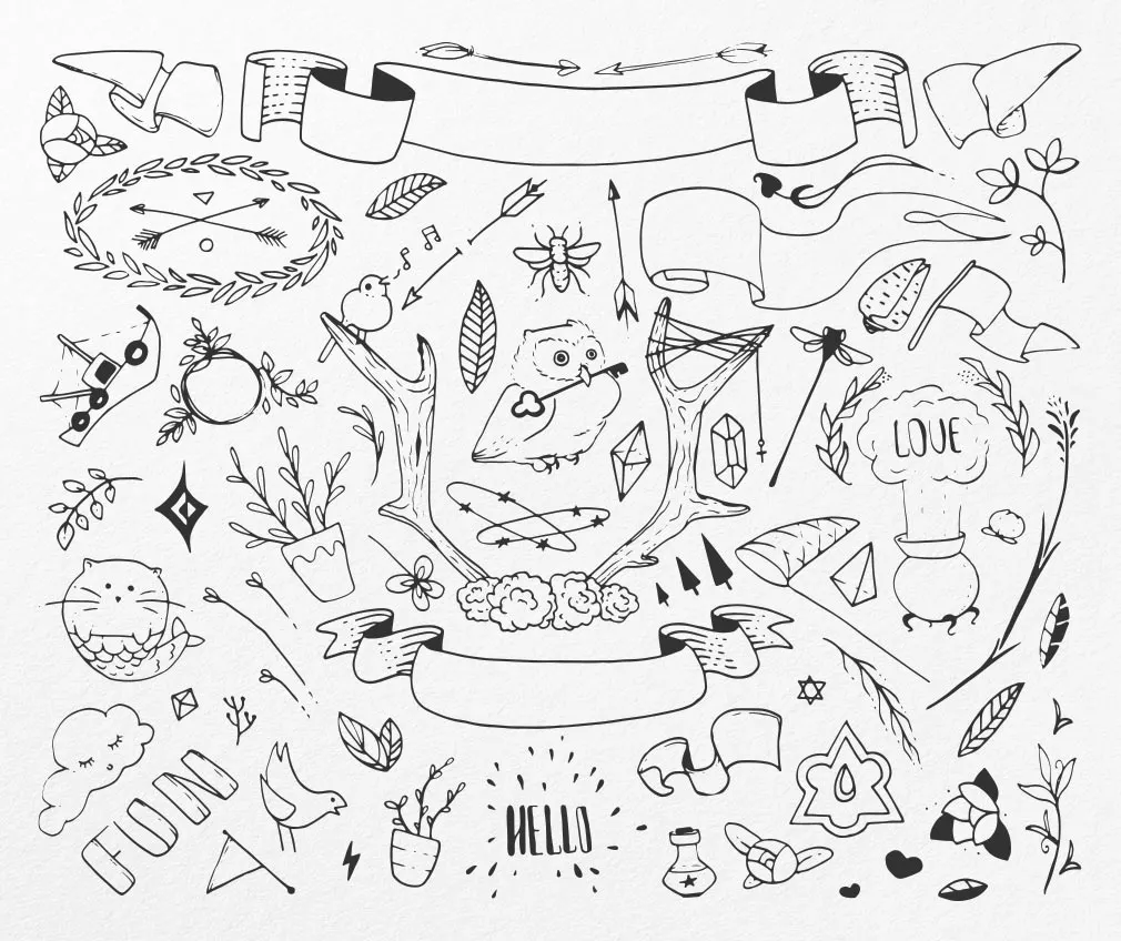 Hand-Sketched Vector Elements