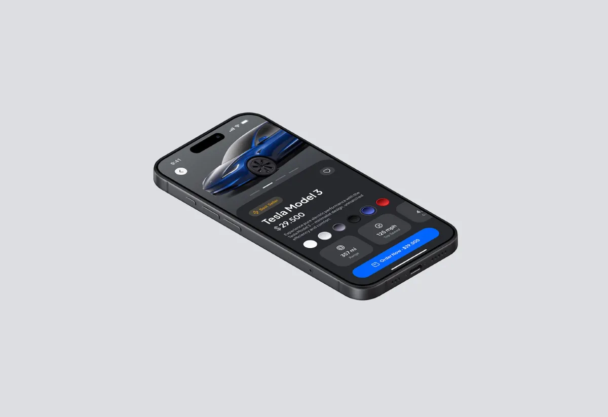 Perspective iPhone 17 Mockup