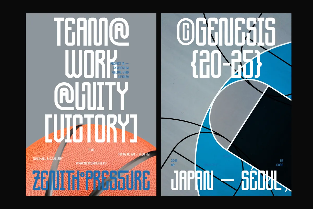 NexCondense - Condensed Display Font