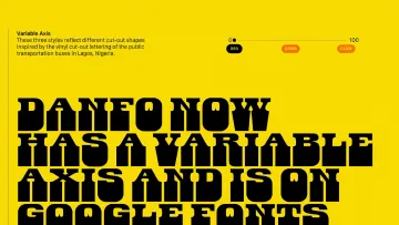 Danfo Western Font