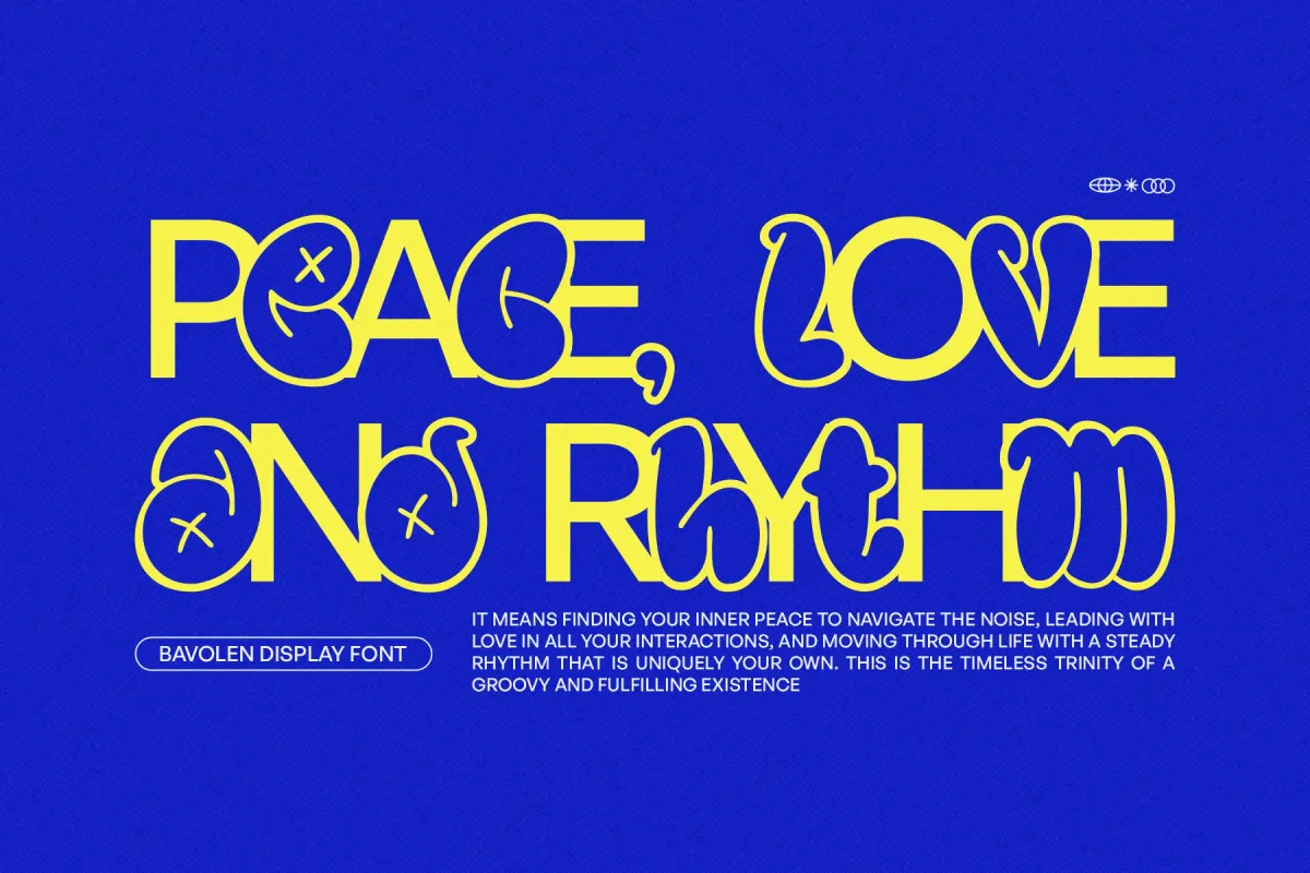 Bavolen - Bubble Graffiti Display Font