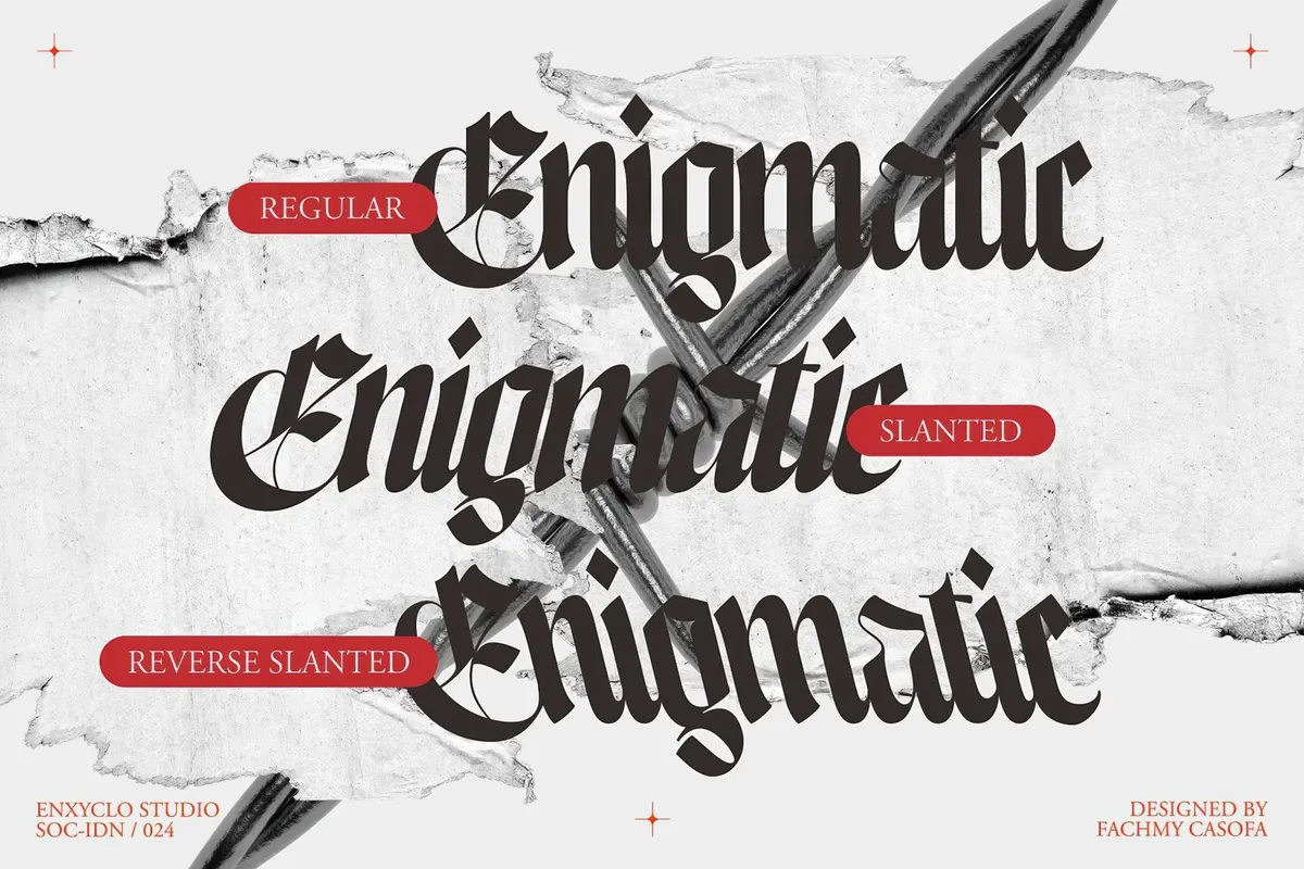 NCL Enigmatic Waesbendiy — Blackletter Font