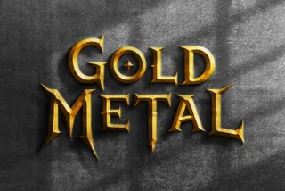 Gold Metal Text Effect
