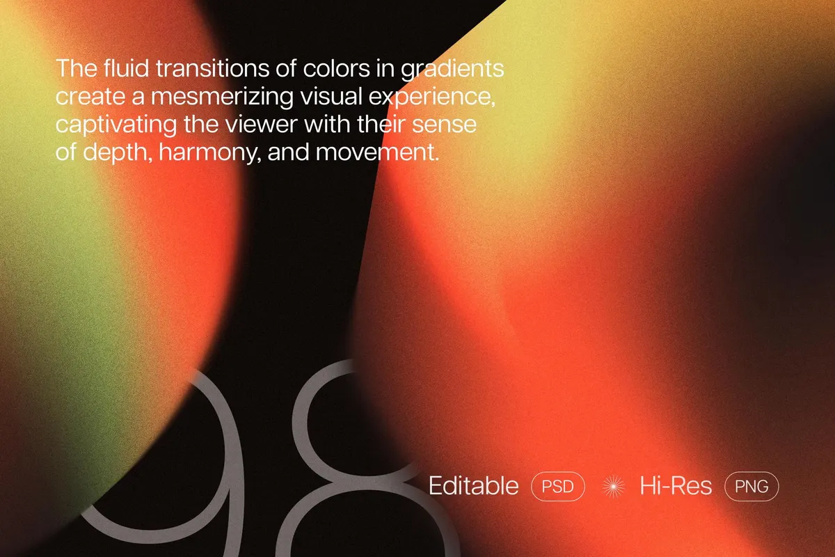Gradient Texture Shapes Collection