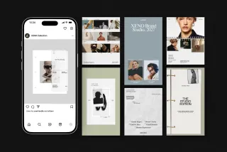 XENO II. Instagram Templates for Canva & InDesign