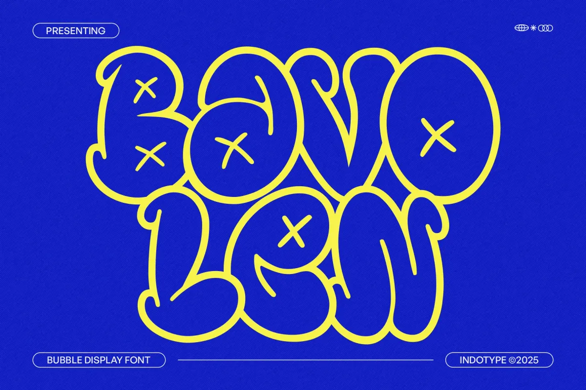 Bavolen - Bubble Graffiti Display Font