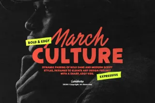 March Culture - Edgy Font Duo