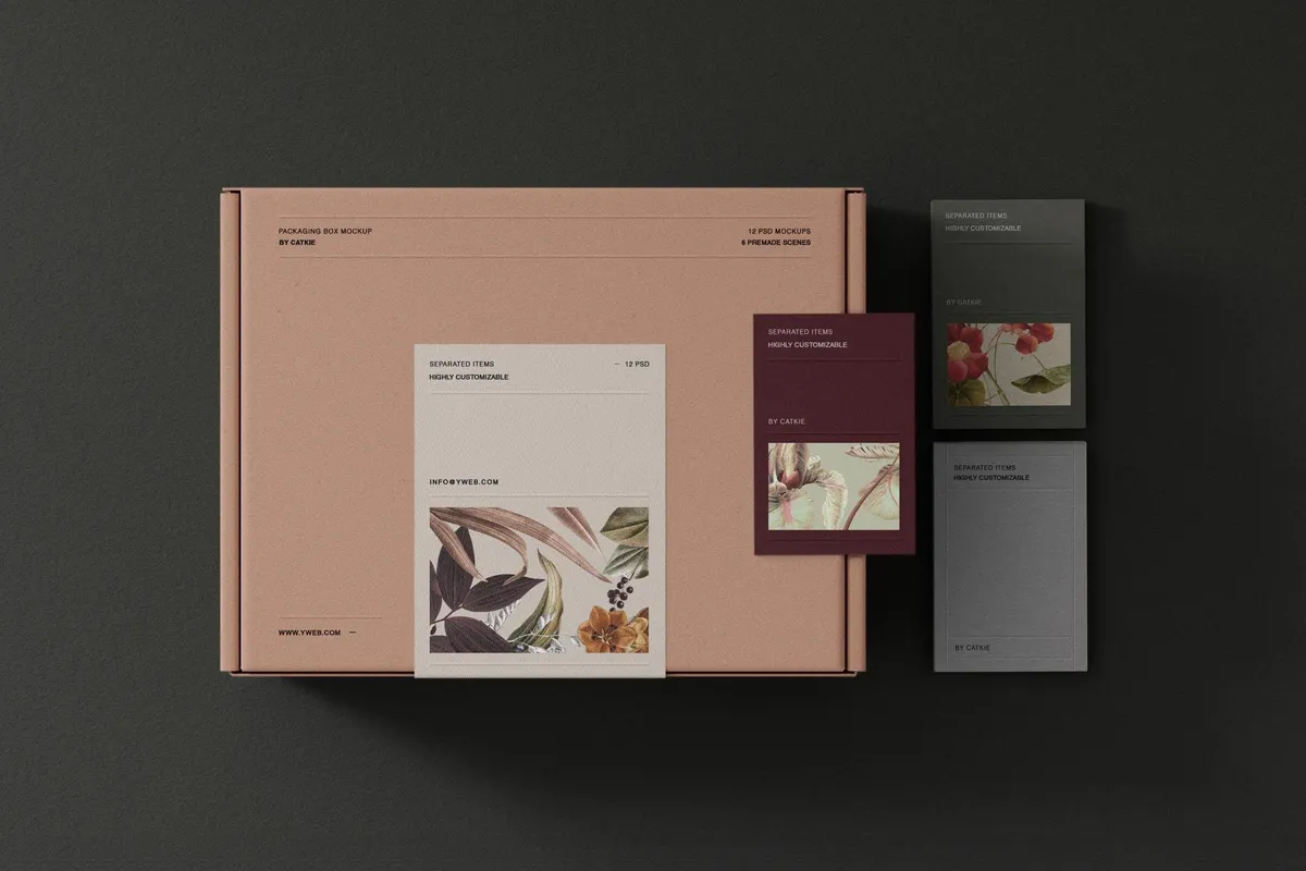 PASTEL Shipping Box Mockup Vol.1