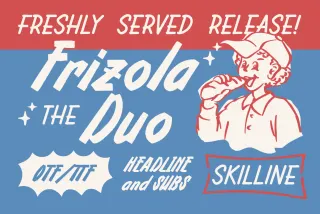 Frizola - Playful Handwritten Duo Font