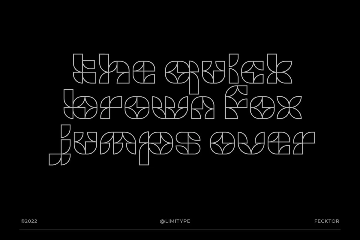 Fecktor — Modern Art Deco Font
