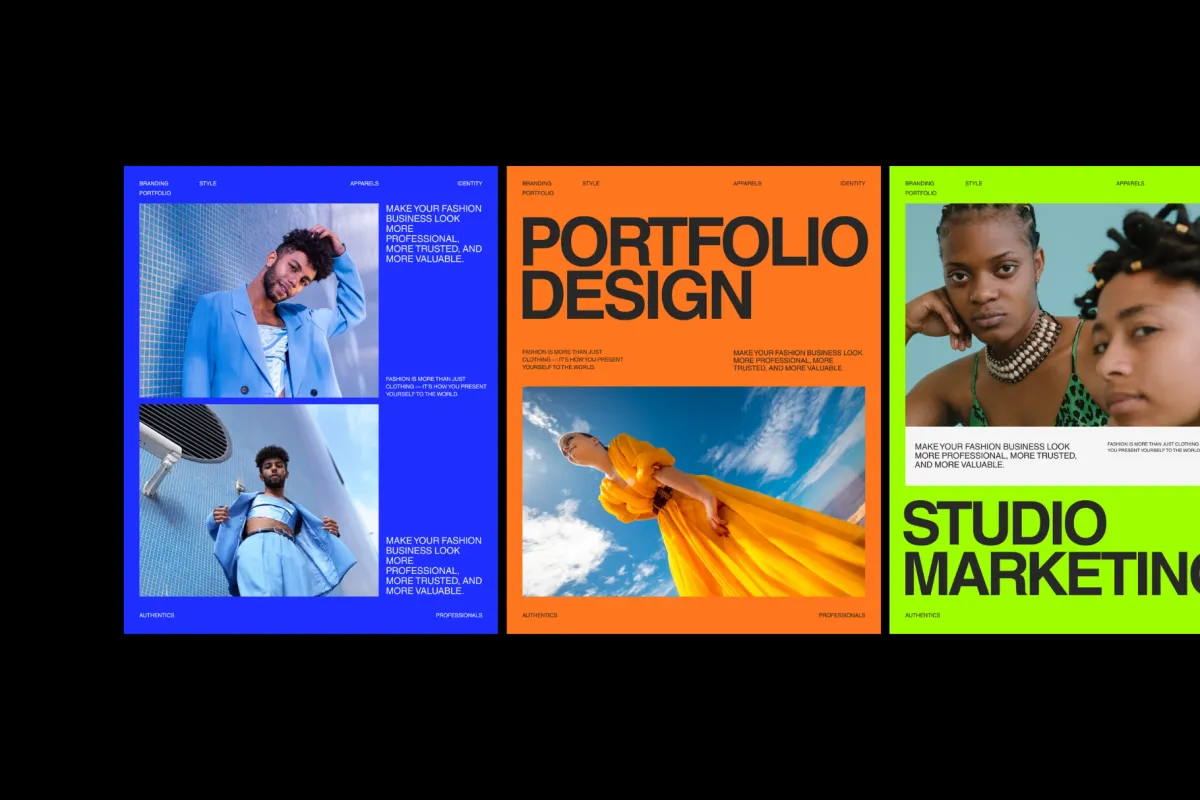 Colorful Brand Identity Social Media Bundle