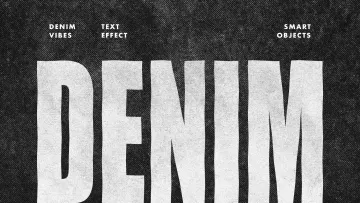 Denim Grunge Text Effect