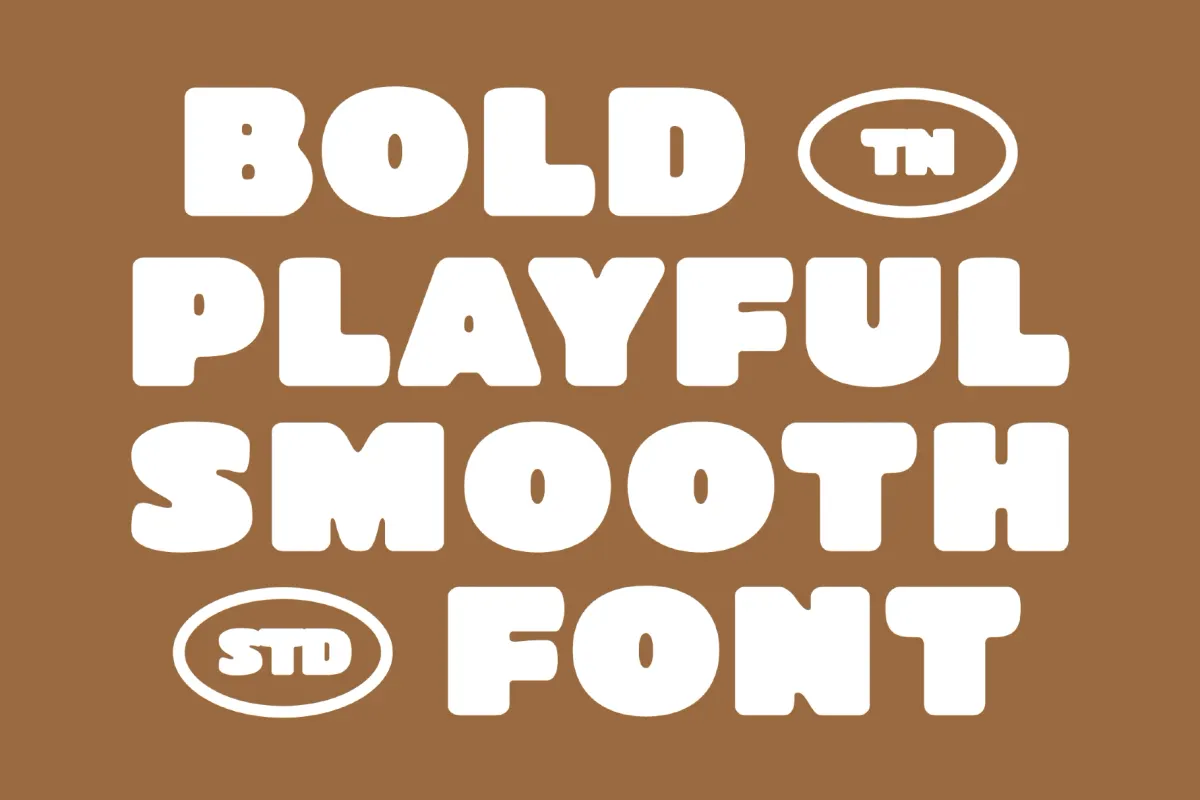 Nobark - Retro Rounded Bold Chunky Font