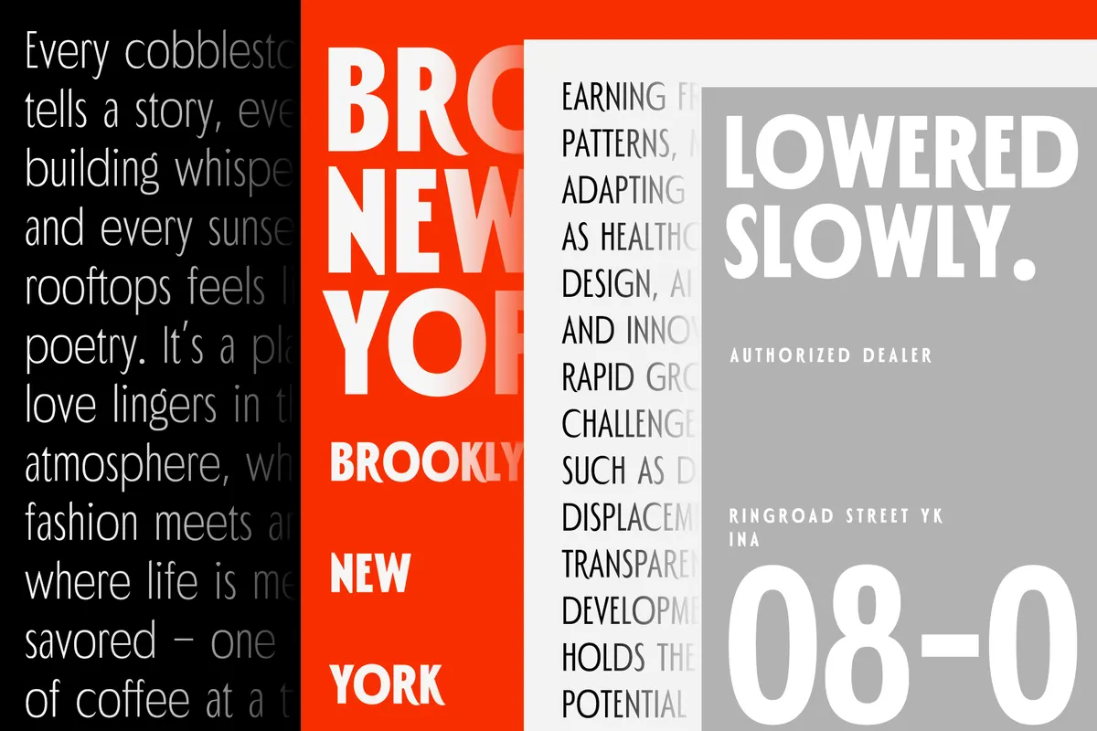 Polienz - Art Deco Sans Serif Family