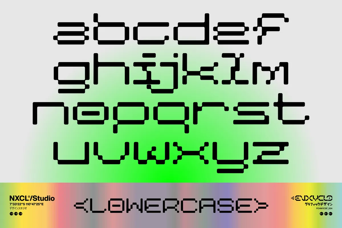 Cosmanex - Futuristic Pixel Font Family