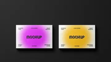 85x55 Business Cards Mockup