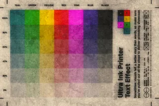 Ultra Ink Printer Effect