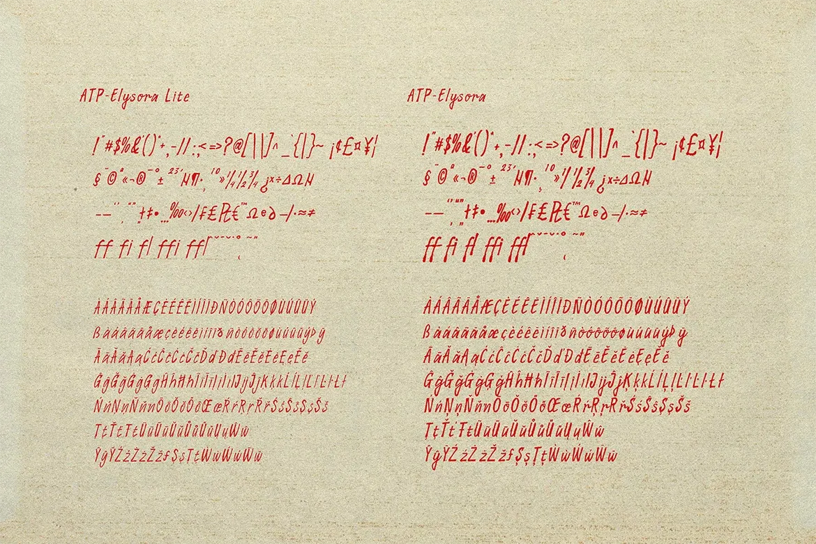 Elysora - Rough Script Font