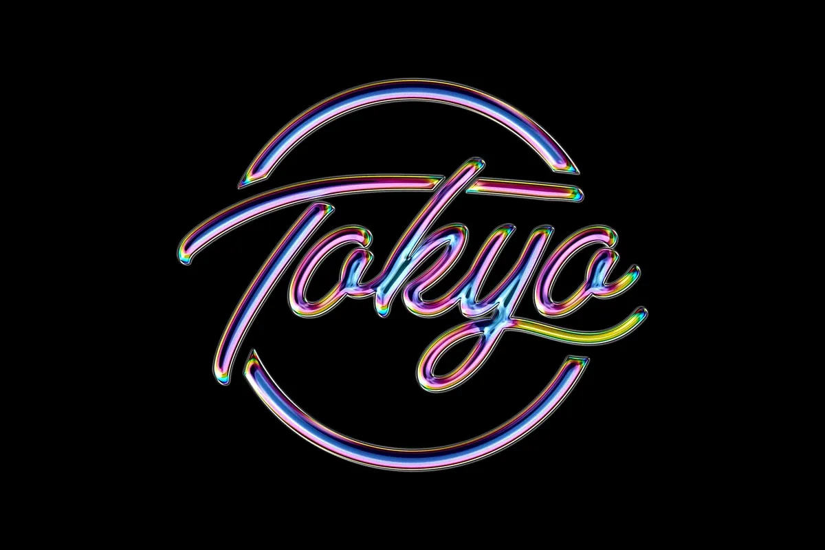 Anodized Chrome Effect for Text & Logo