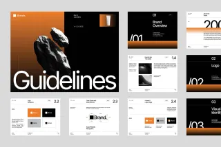 Modern Brand Guidelines CANVA & AF Template