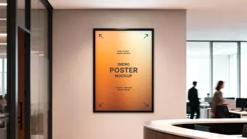 Framed Office Poster Mockup