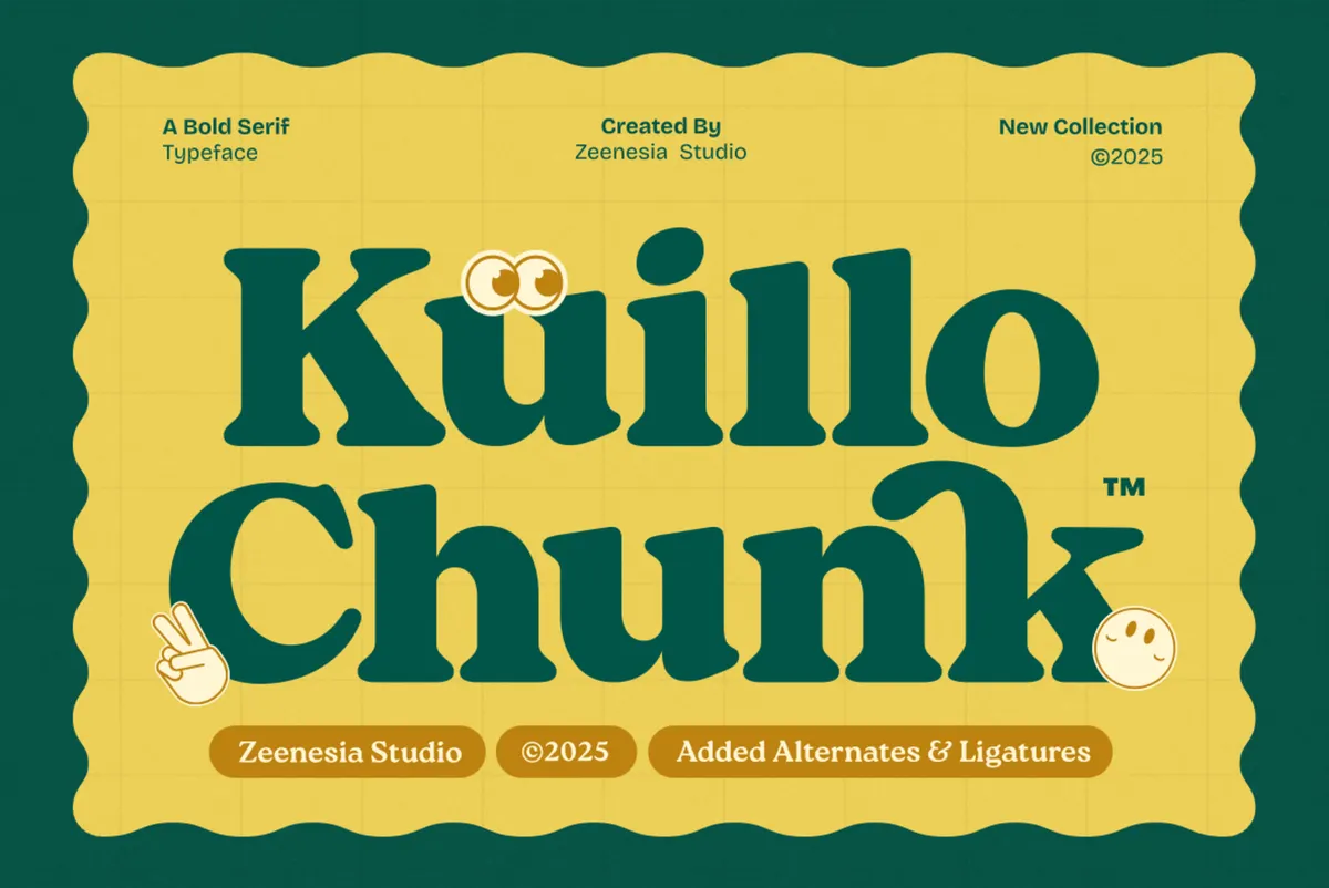 Kuillo Chunk - Decorative Serif Font