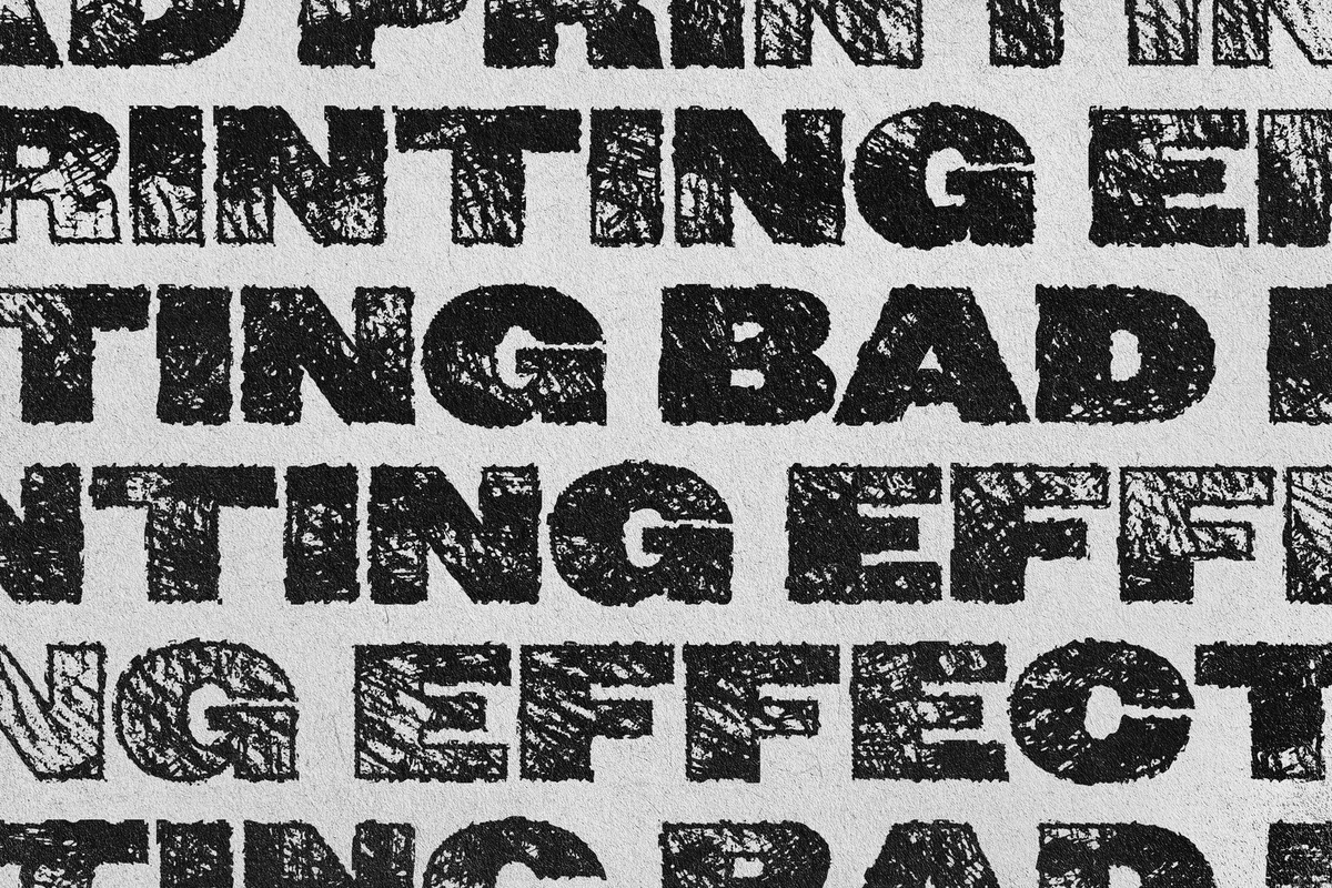 Stamp Shaded Text Effect
