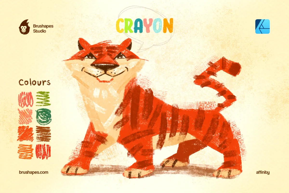 Joyful Crayon Affinity Brushes