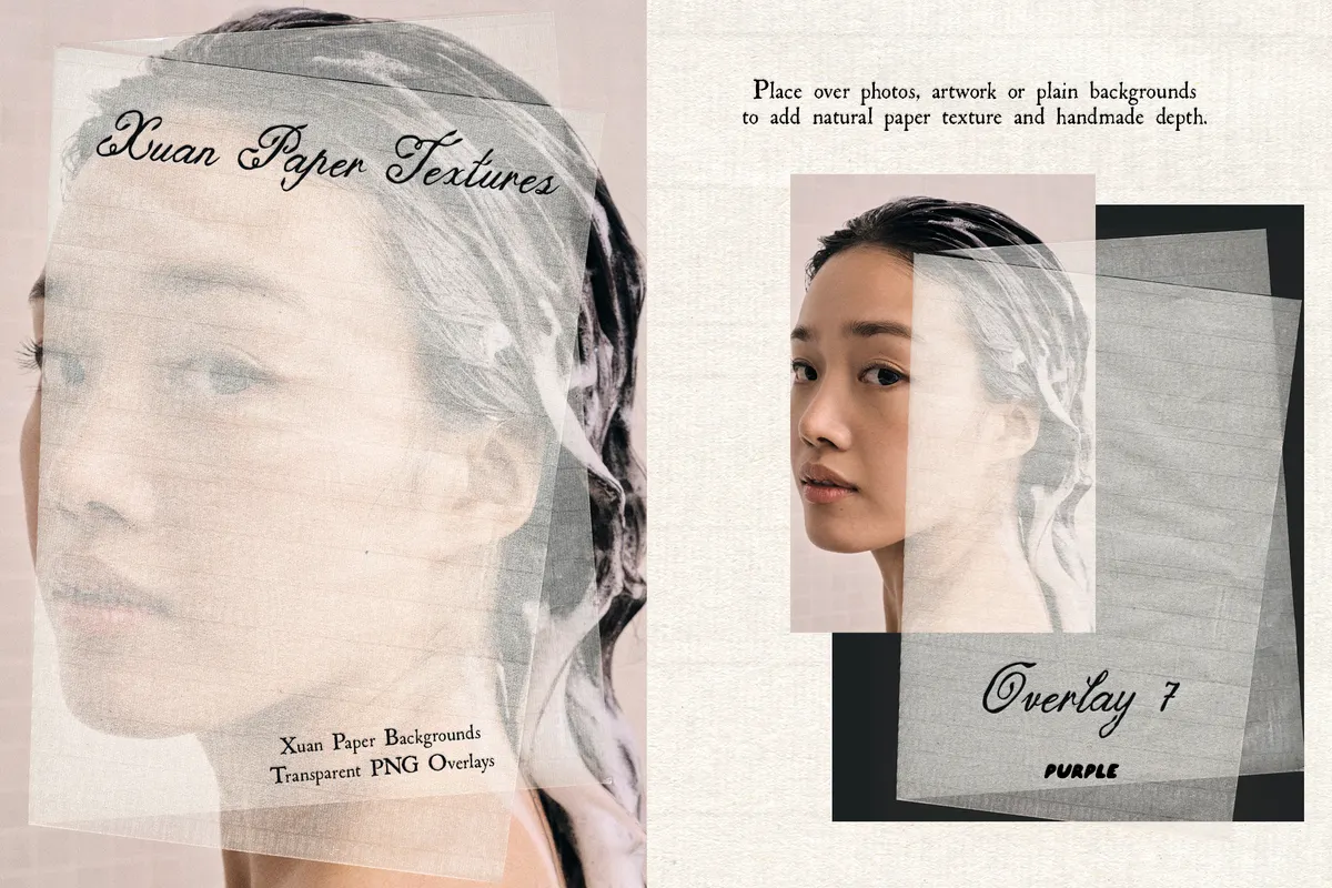 Xuan Paper Textures & Overlays